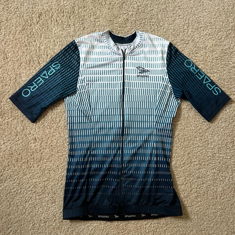 Sparero Blue and White Cycling Jersey